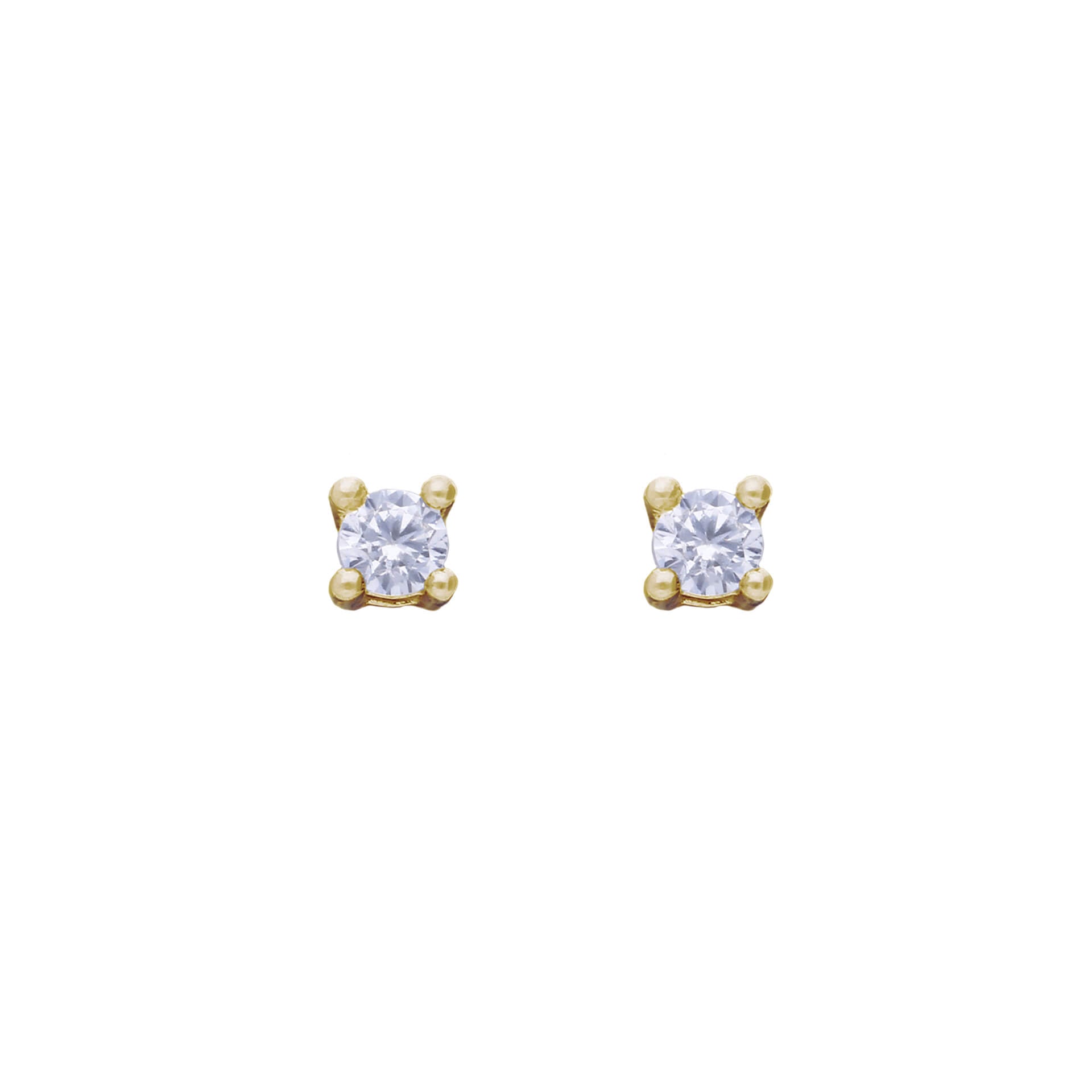 Diamonfire Four Claw Solitaire Stud Earrings