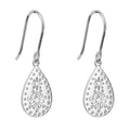 Beginnings Cut Out Lace Pattern Drop Earrings