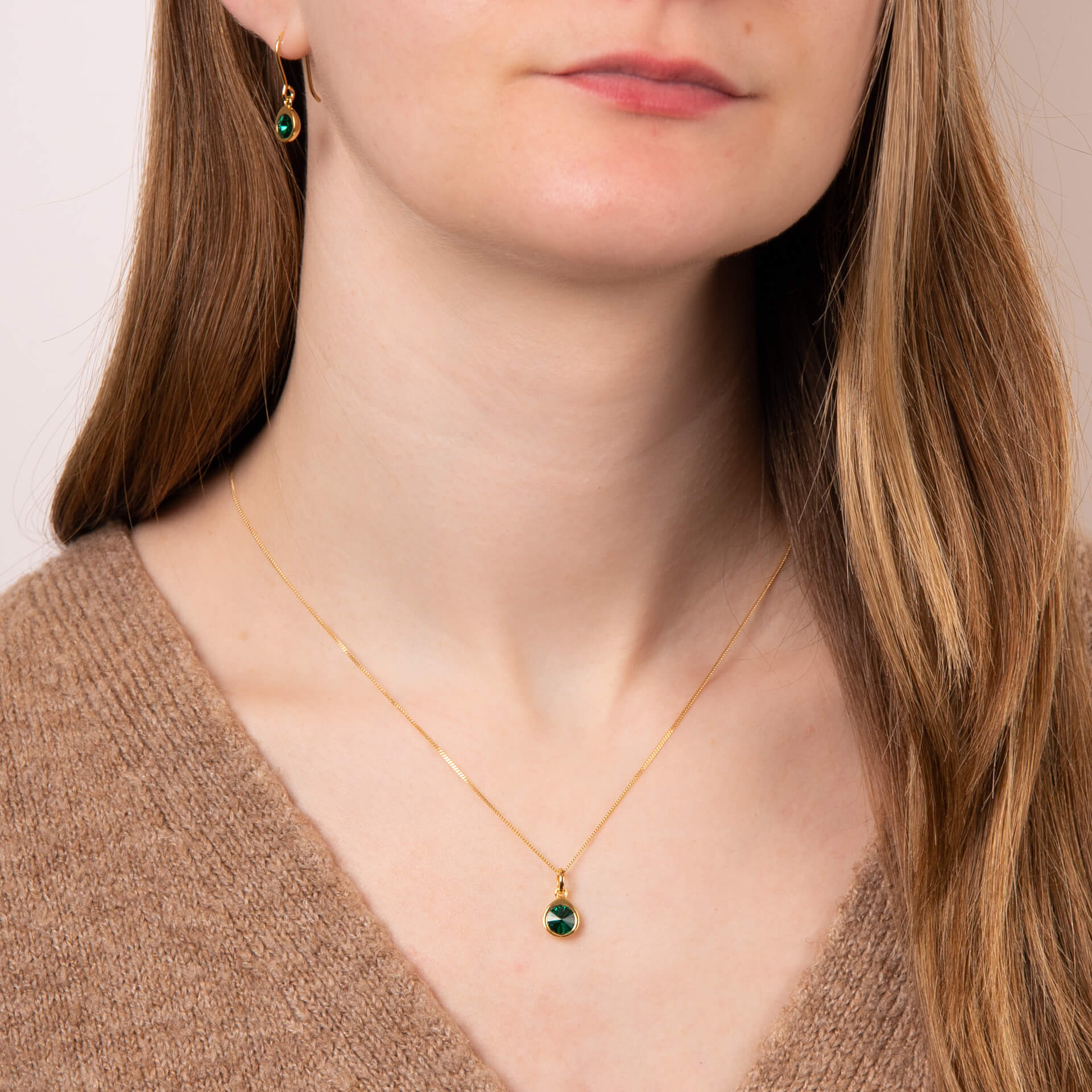 Beginnings Crystal Teardrop Pendant