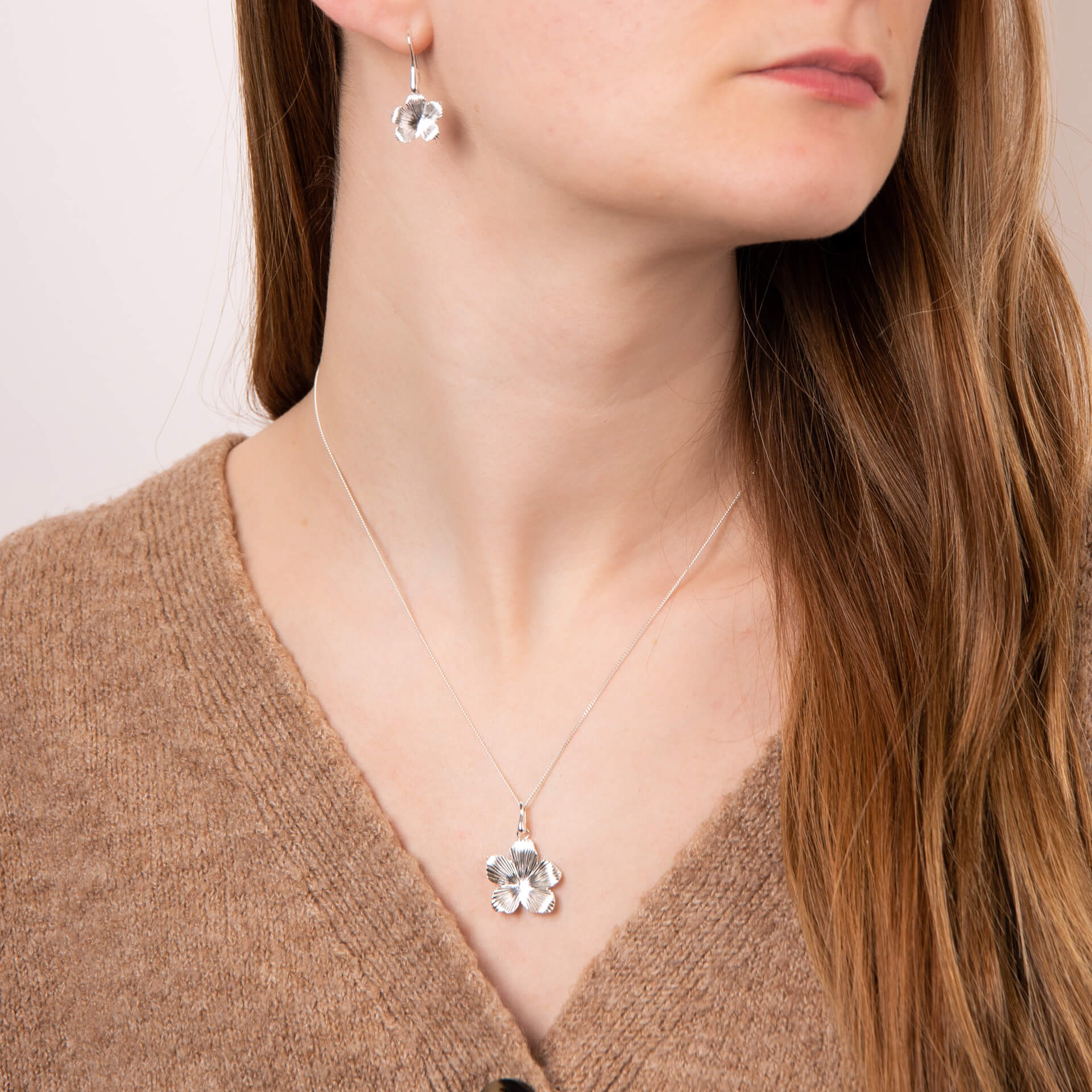 Beginnings 3D Floral Drop Earrings