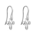 Beginnings Puffed Tri-Petal Drop Earrings