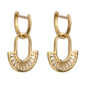 Beginnings Geometric Fan Drop Earrings