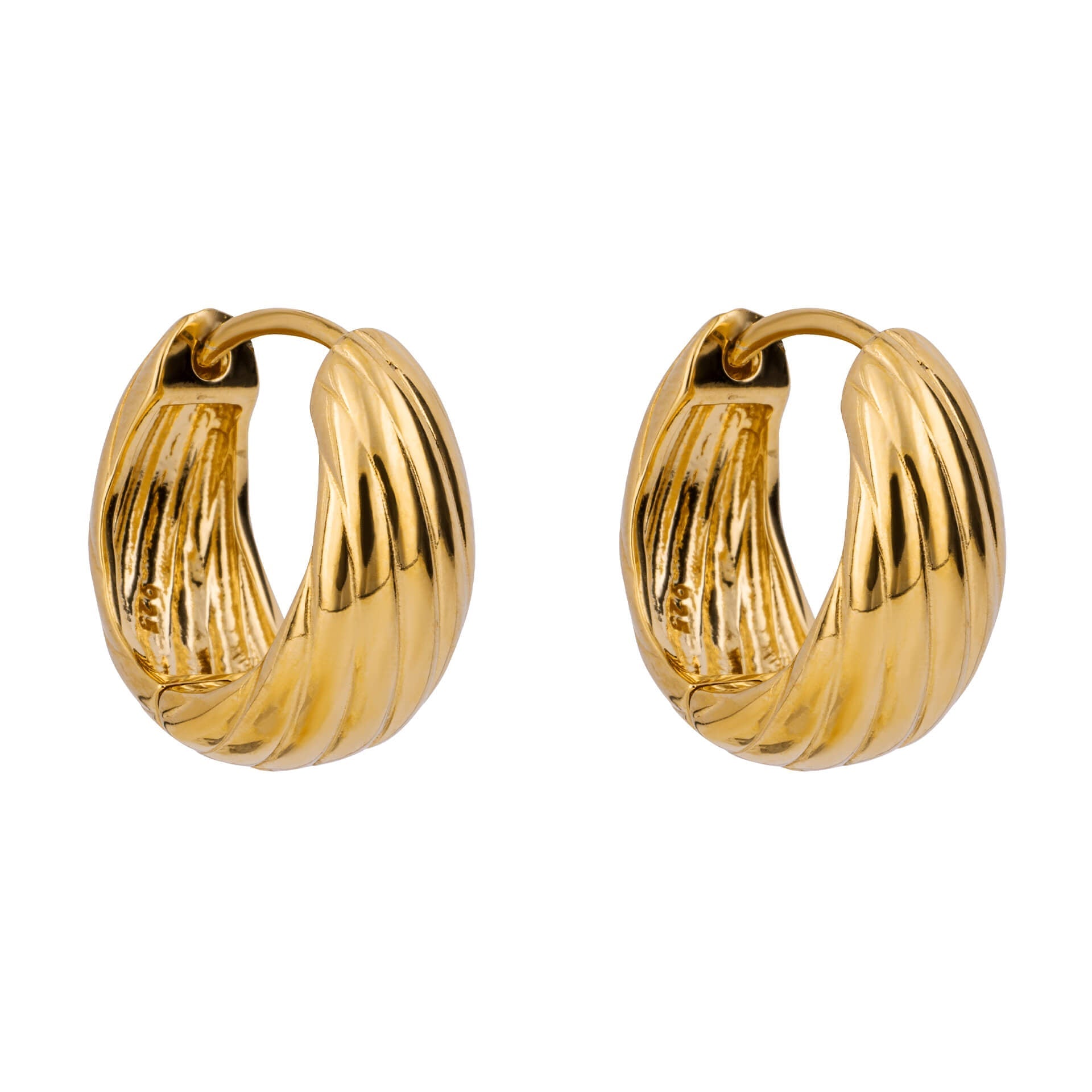 Beginnings Plain Chunky Rope Hoop Earrings