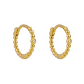 Beginnings Beaded Hoop Earrings with Cubic Zirconia