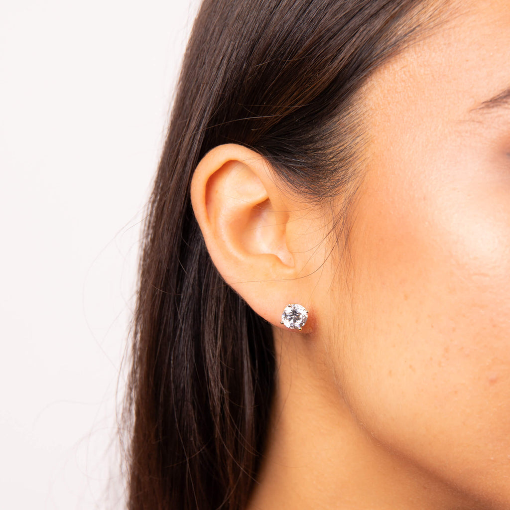 Diamonfire Four Claw Carat Stud Earrings