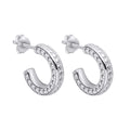 Beginnings Textured Channel Hoop Earrings