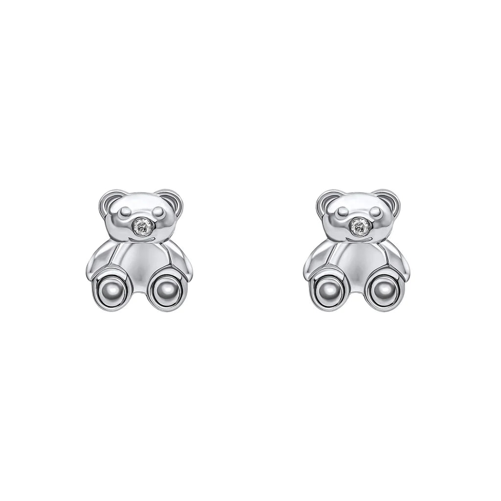 D for Diamond Teddy Bear Stud Earrings with Diamond E6431