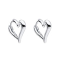 Beginnings Open Heart Hoop Earrings