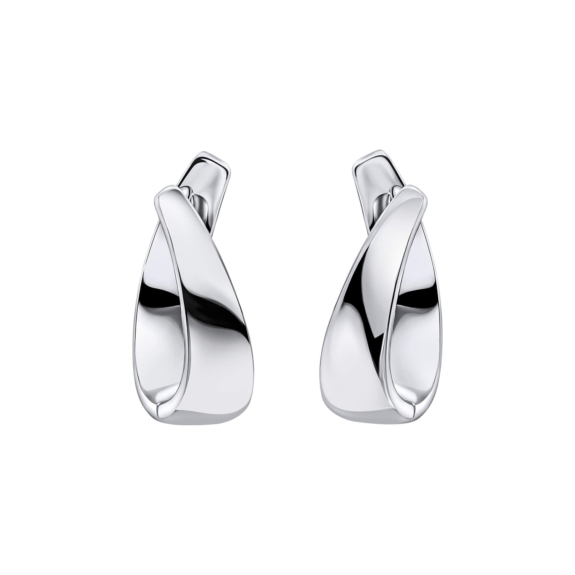 Beginnings Ribbon Twist Hoop Earrings