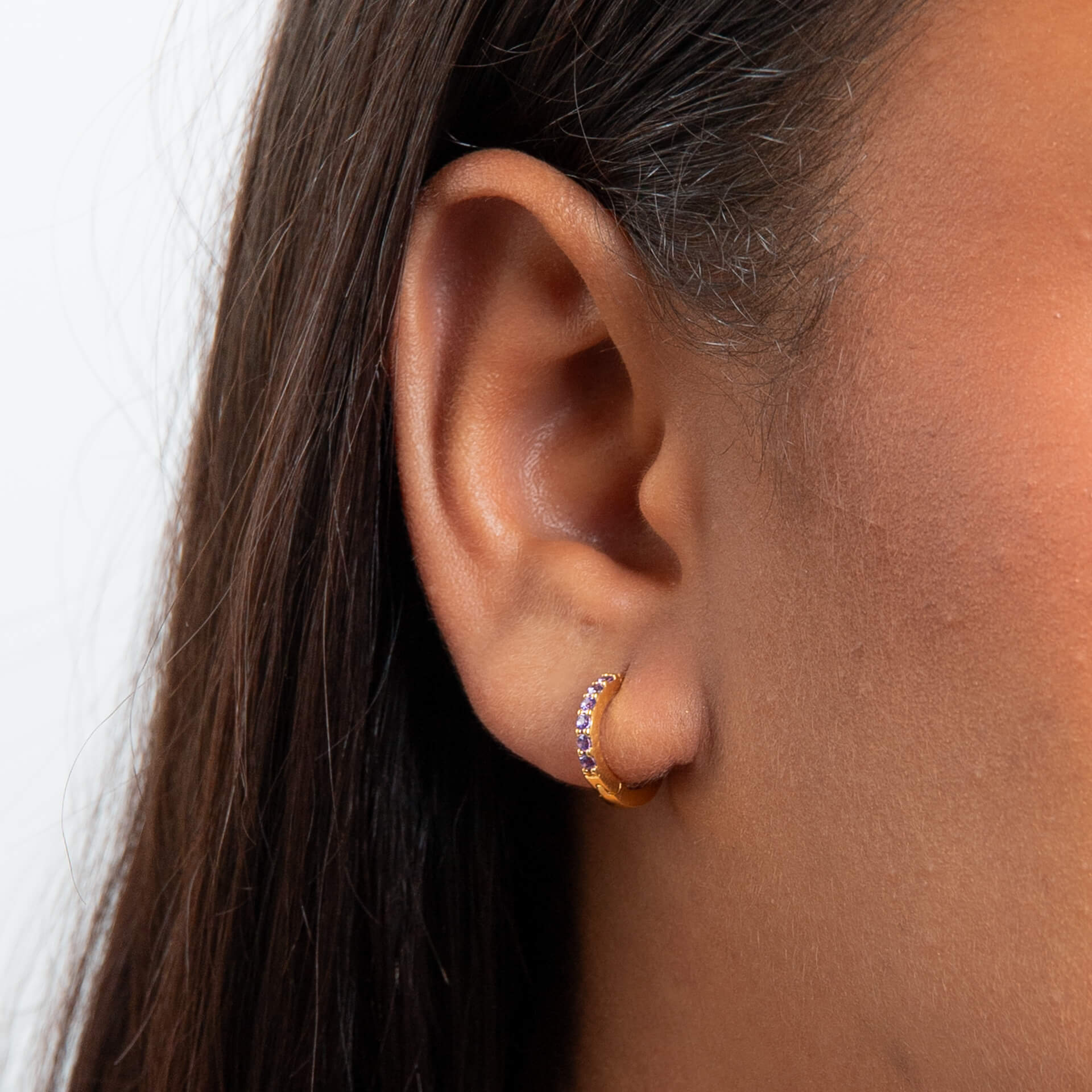Beginnings Crystal Hoop Earrings
