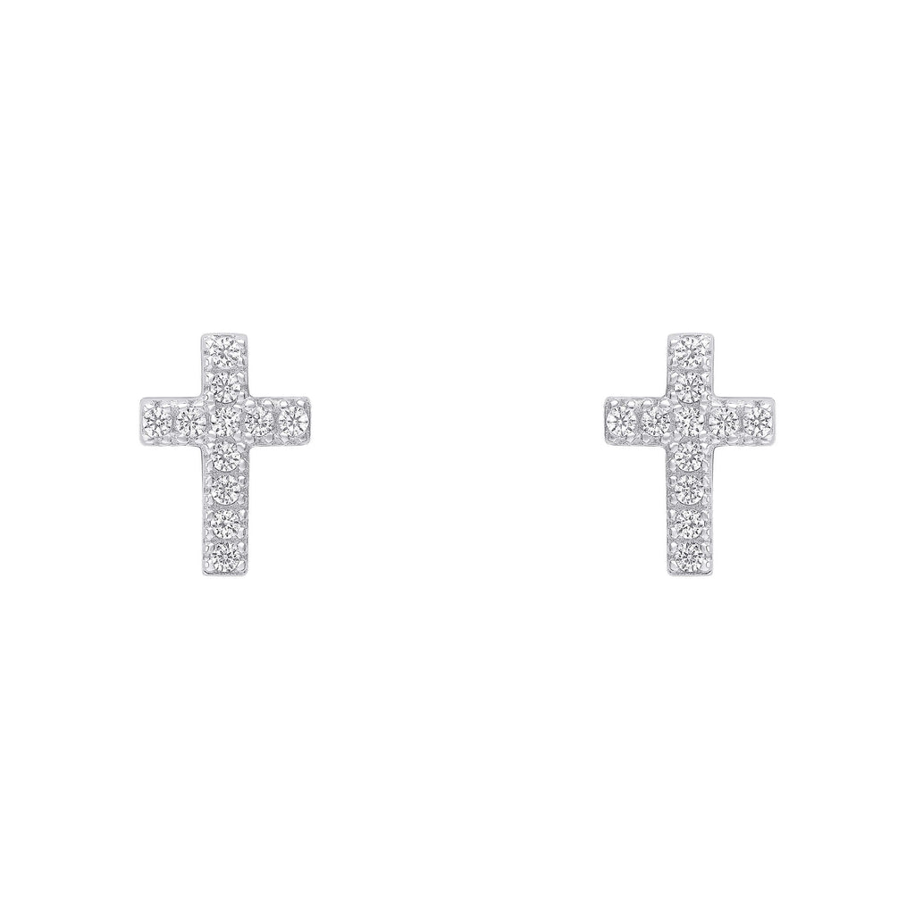 Beginnings Small Cross Studs Earrings