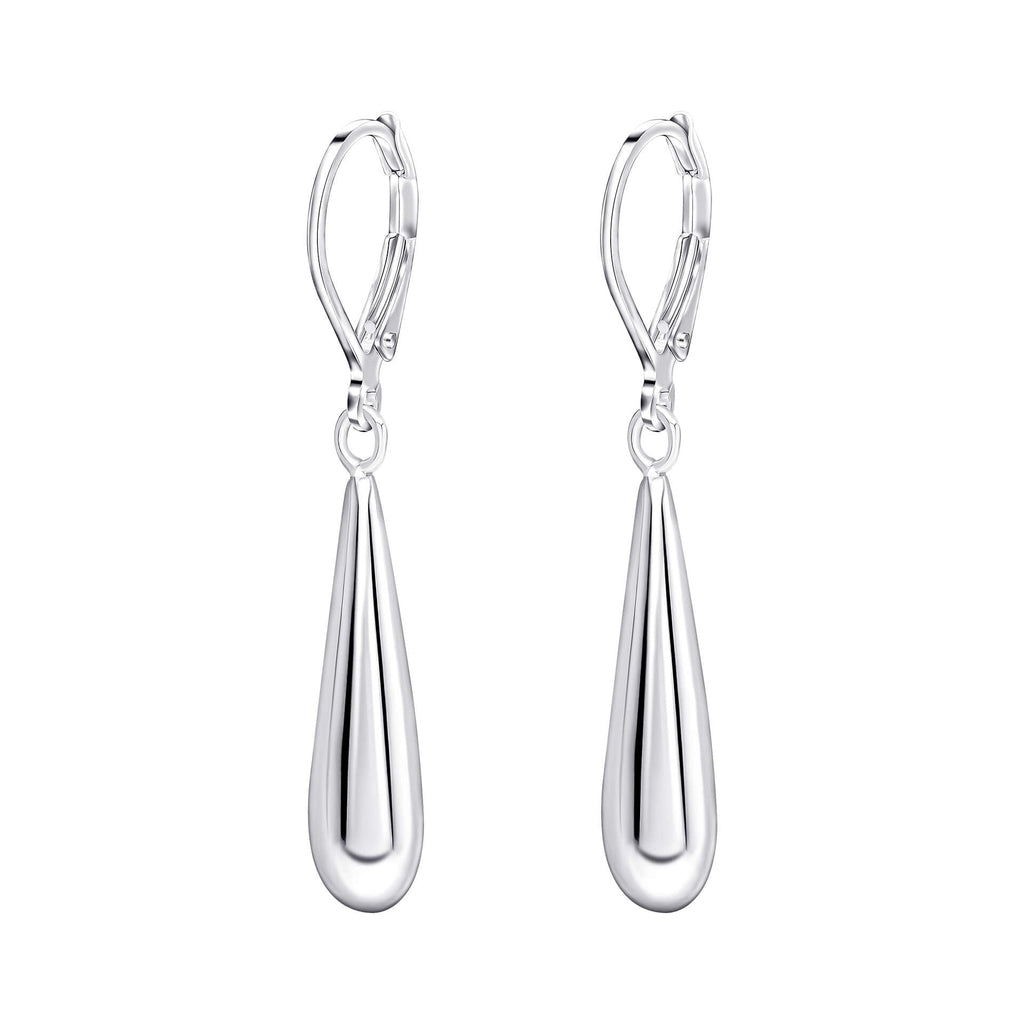 Beginnings Elongated Teardrop French Hook Earrings