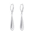 Beginnings Elongated Teardrop French Hook Earrings