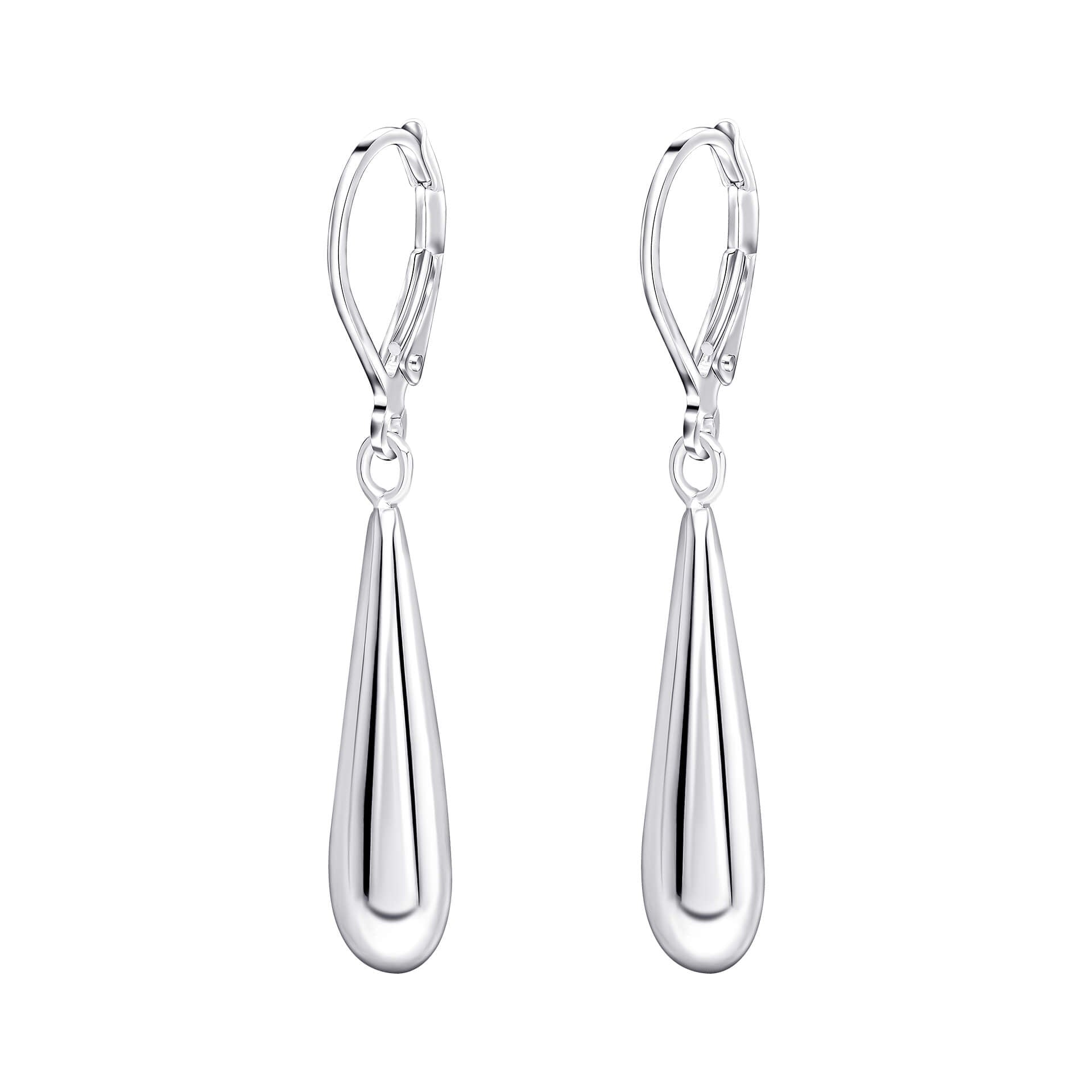 Beginnings Elongated Teardrop French Hook Earrings