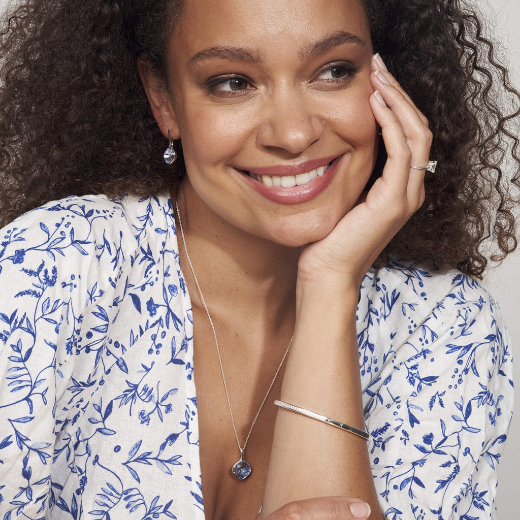 Beginnings Cushion Cut Crystal Pendant