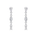 Beginnings Mixed Shapes Long Drop Earrings