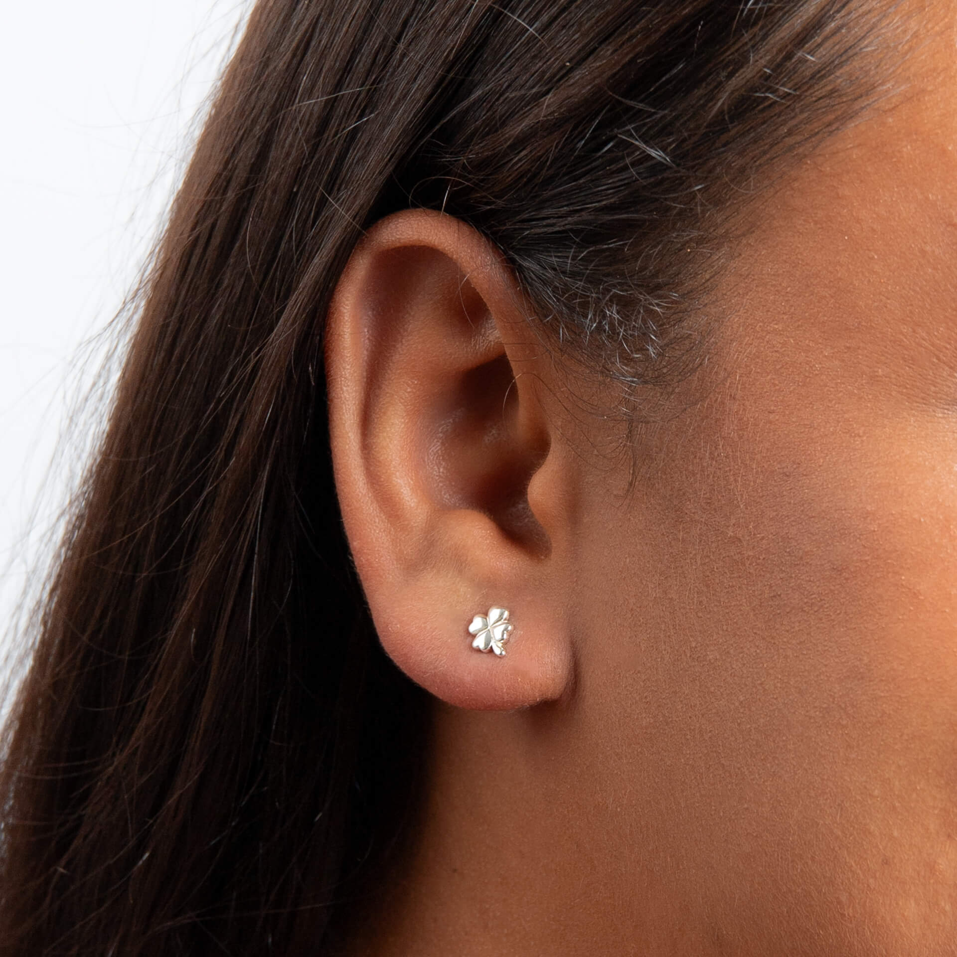 Beginnings Four Leaf Clover Stud Earrings