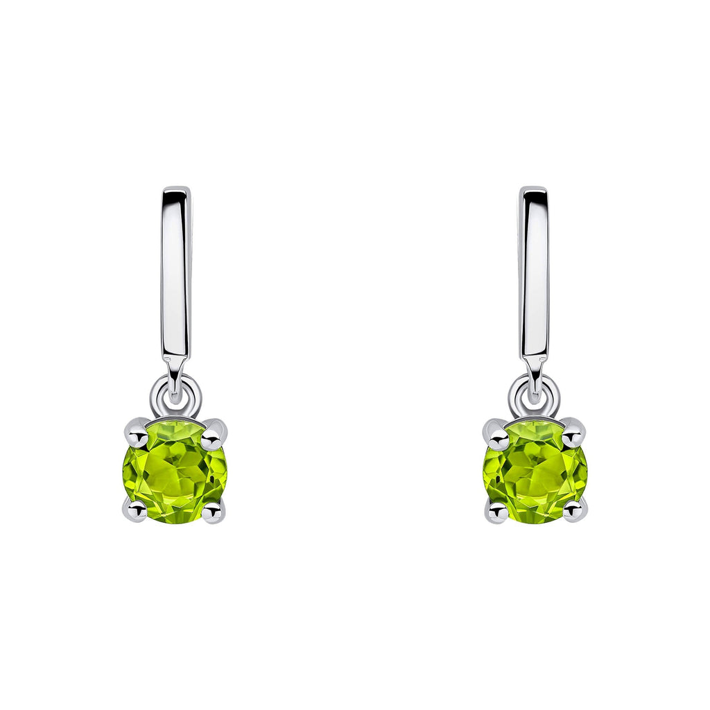 Beginnings Round Semi Precious Drop Stud Earrings
