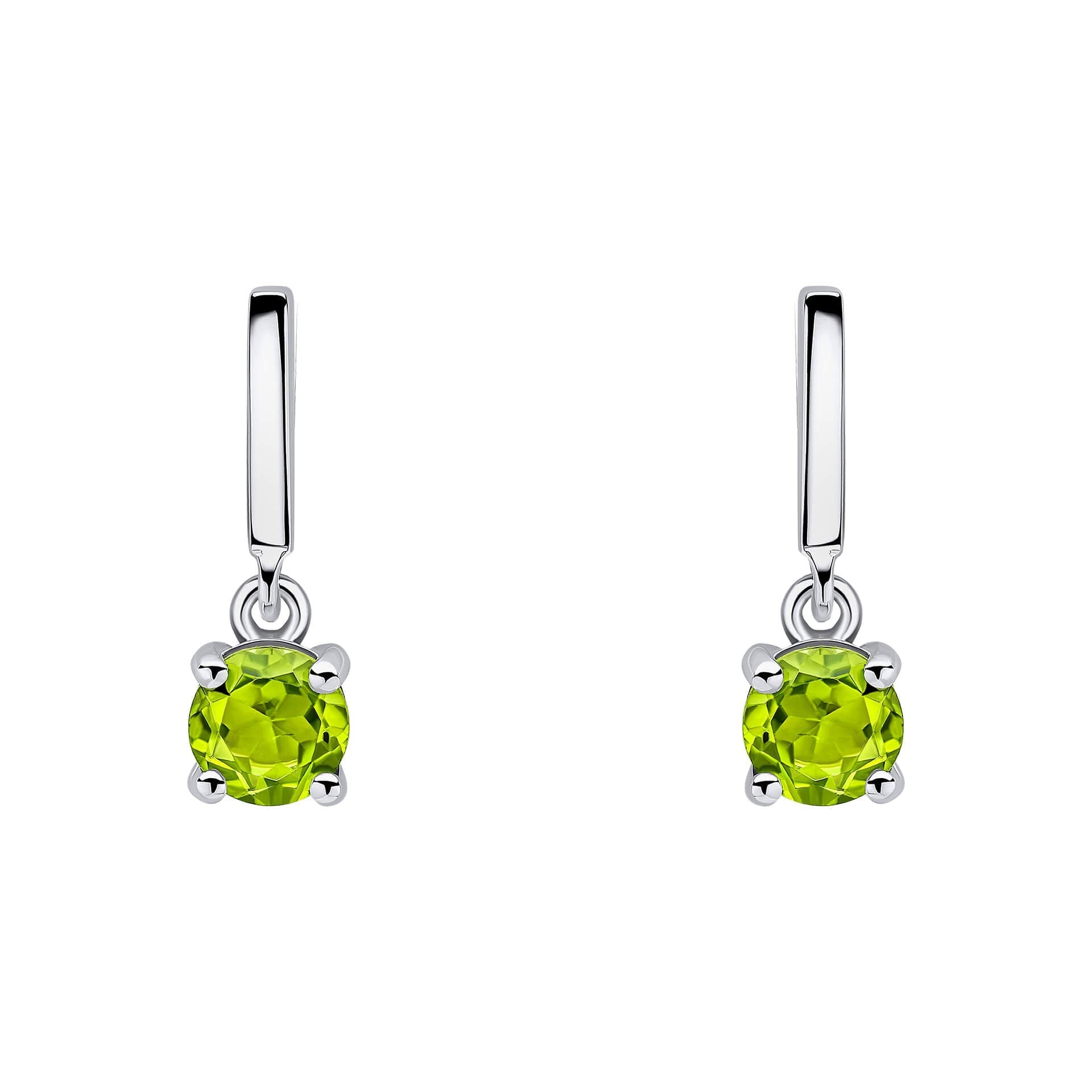 Beginnings Round Semi Precious Drop Stud Earrings