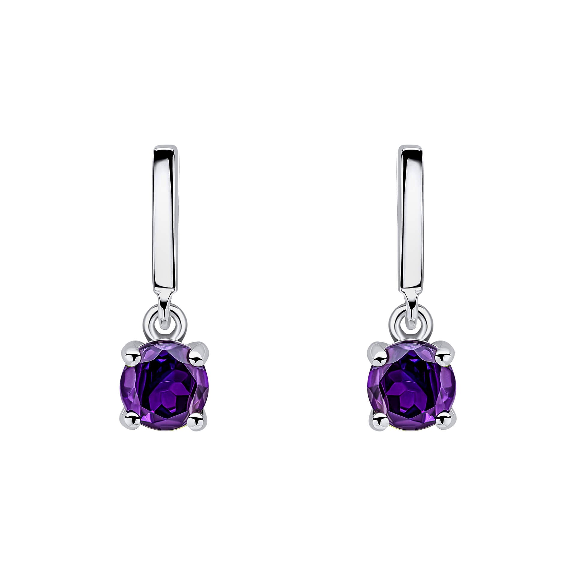 Beginnings Round Semi Precious Drop Stud Earrings