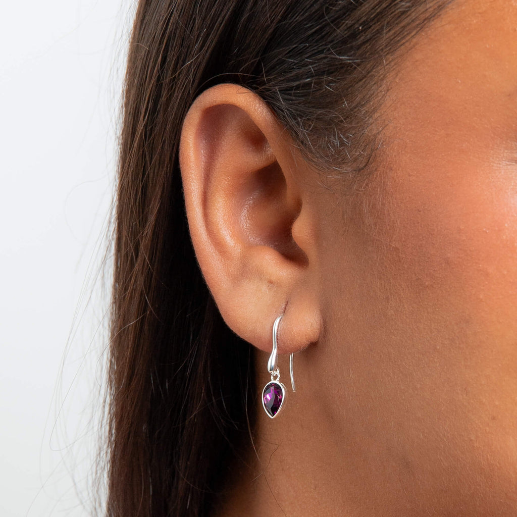 Beginnings Pear Shape Crystal Drop Earrings