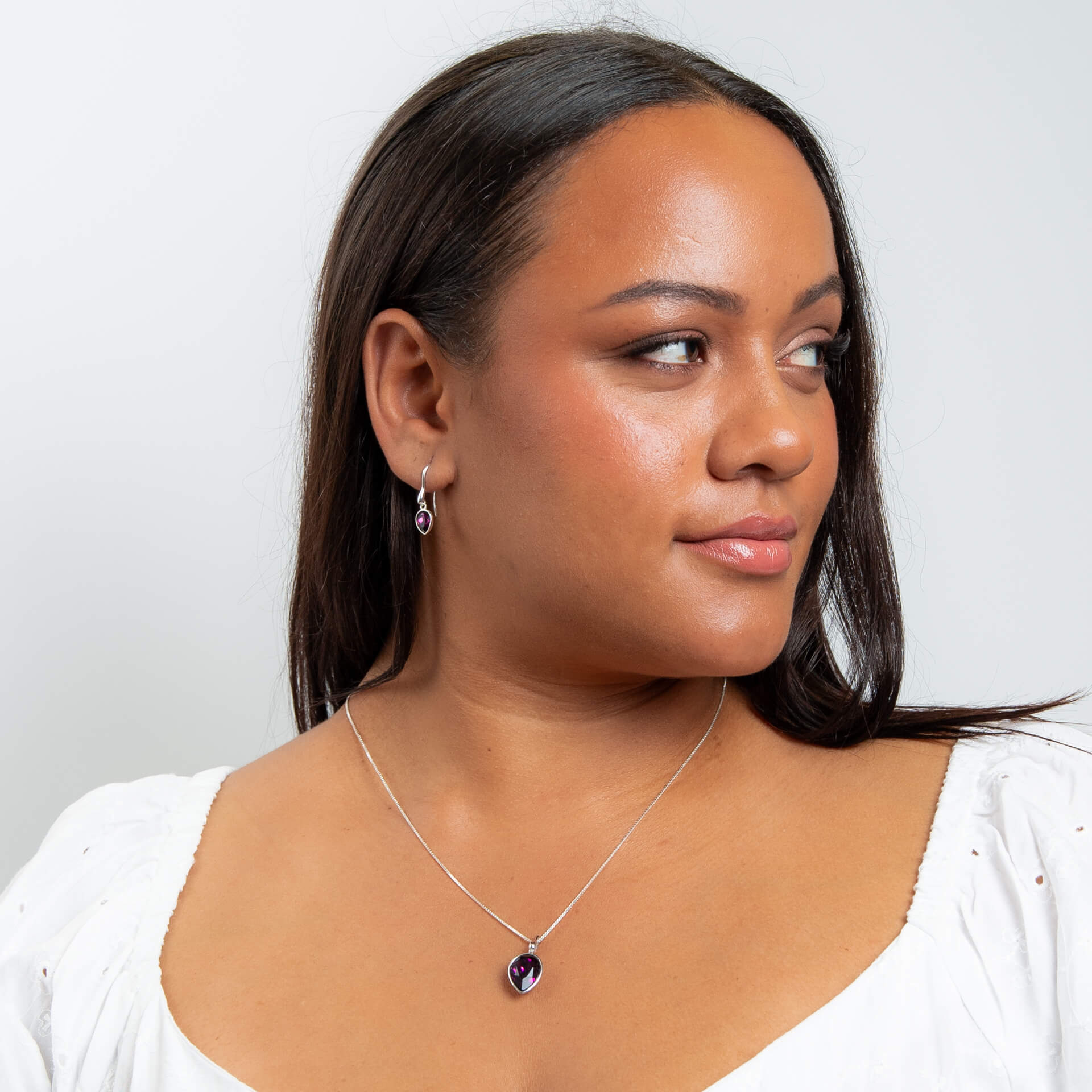 Beginnings Pear Shape Crystal Drop Earrings