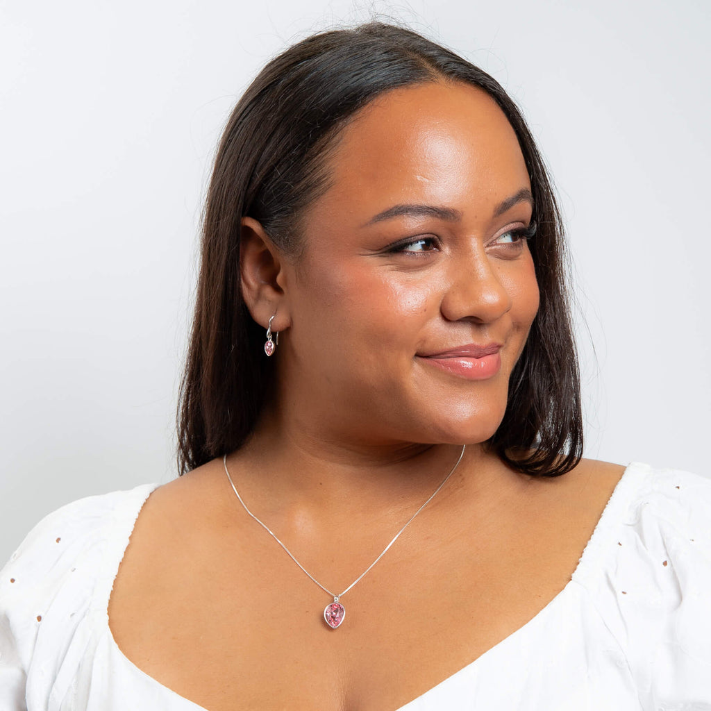 Beginnings Pear Shape Crystal Drop Earrings