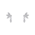 Beginnings Hanging Petal Floral Stud Earrings