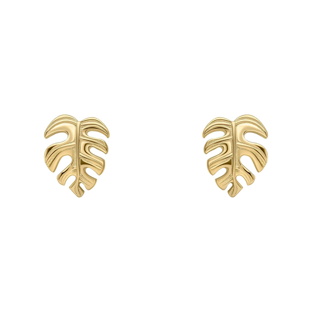 Beginnings Monstera Leaf Stud Earrings