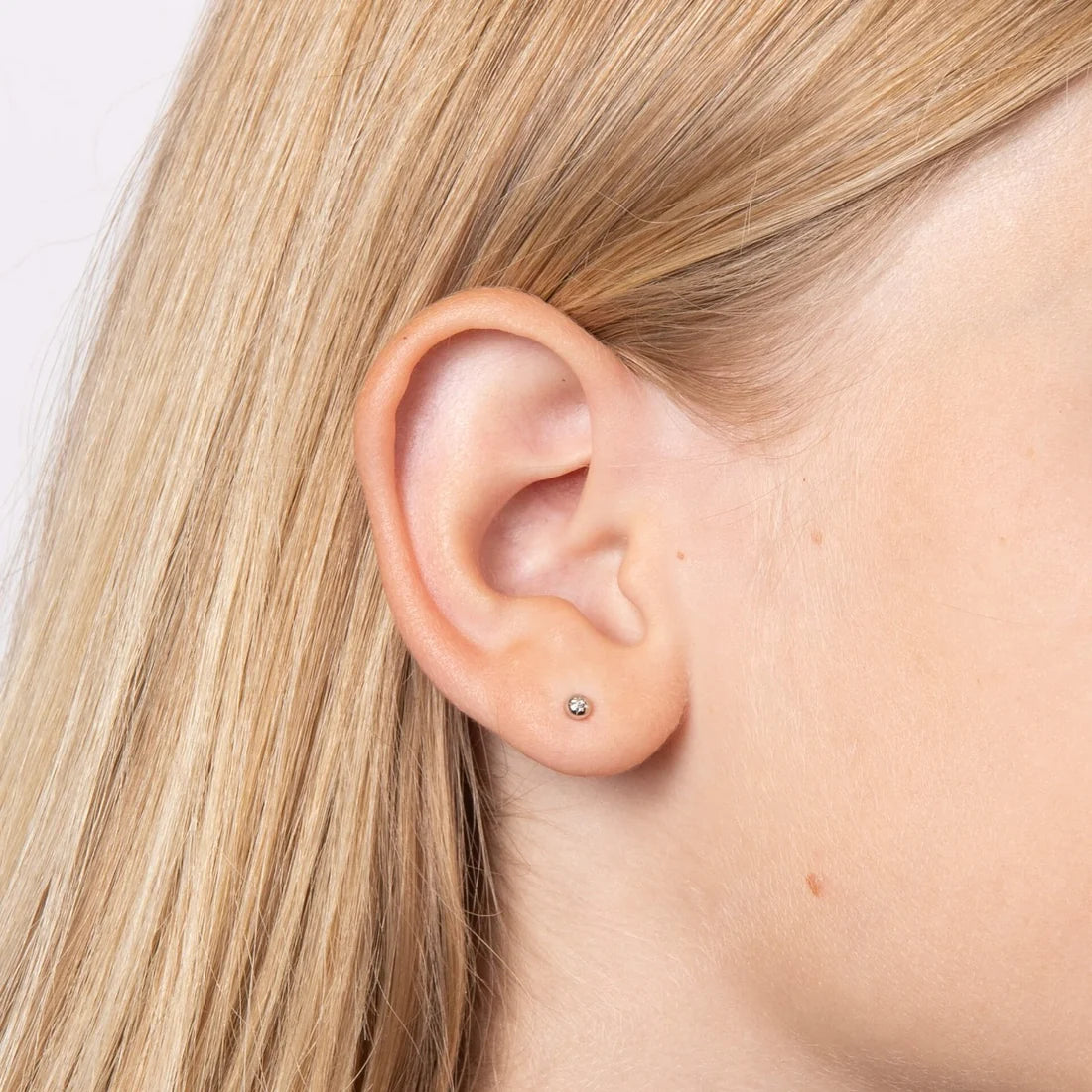 D for Diamond Spherical Starburst Stud Earrings with Diamond E6509