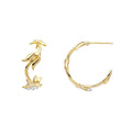 Laura Ashley Fashion Camelot Hoop Earrings
