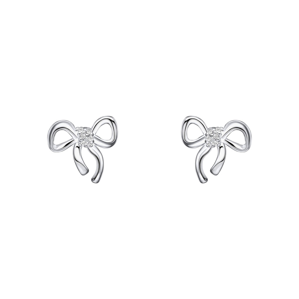 Laura Ashley Fashion Children’s Ribbon Bow Earrings