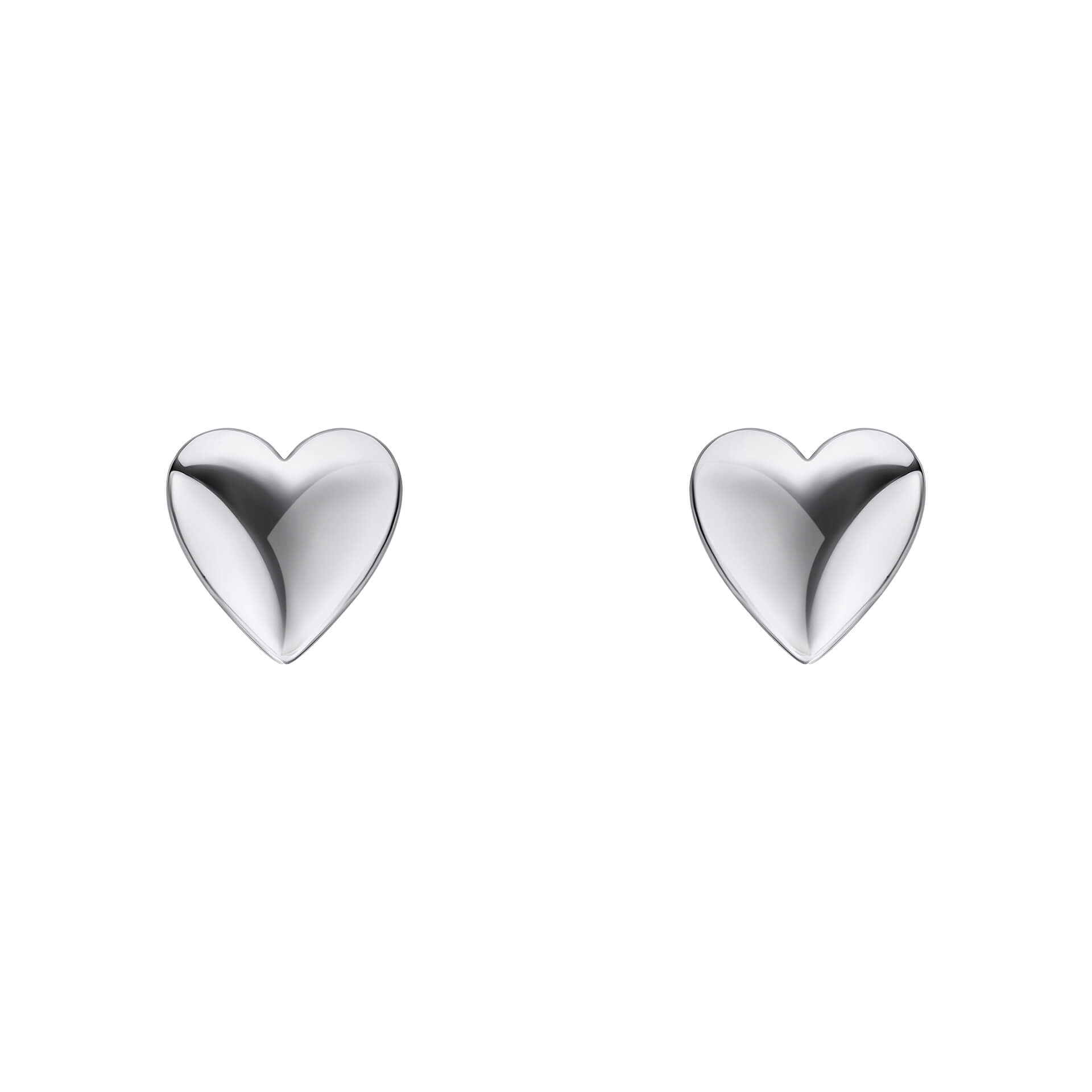 Beginnings Polished Heart Stud Earrings