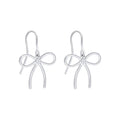 Beginnings Thin Bow Hook Earrings