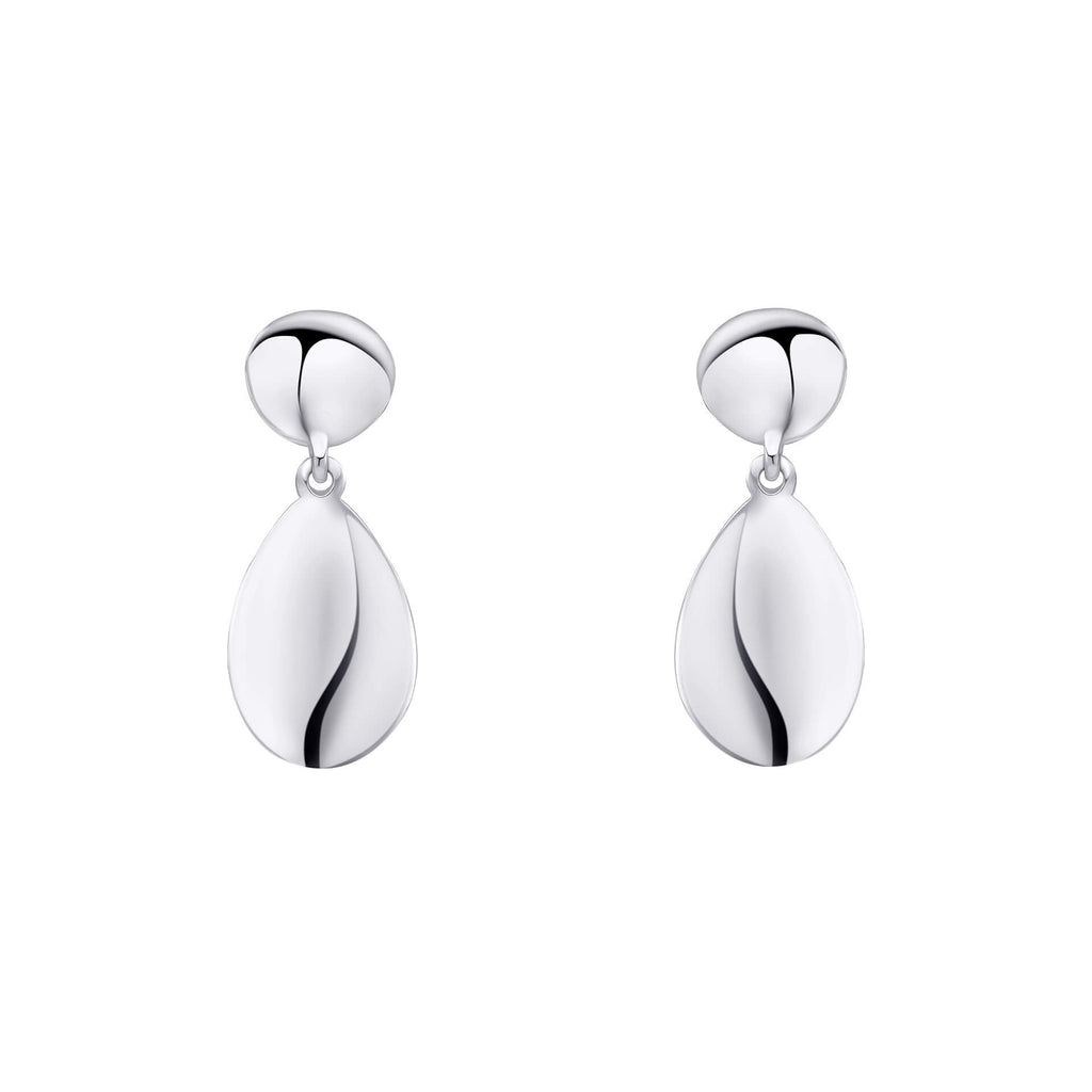 Beginnings Organic Pebble Double Drop Earrings