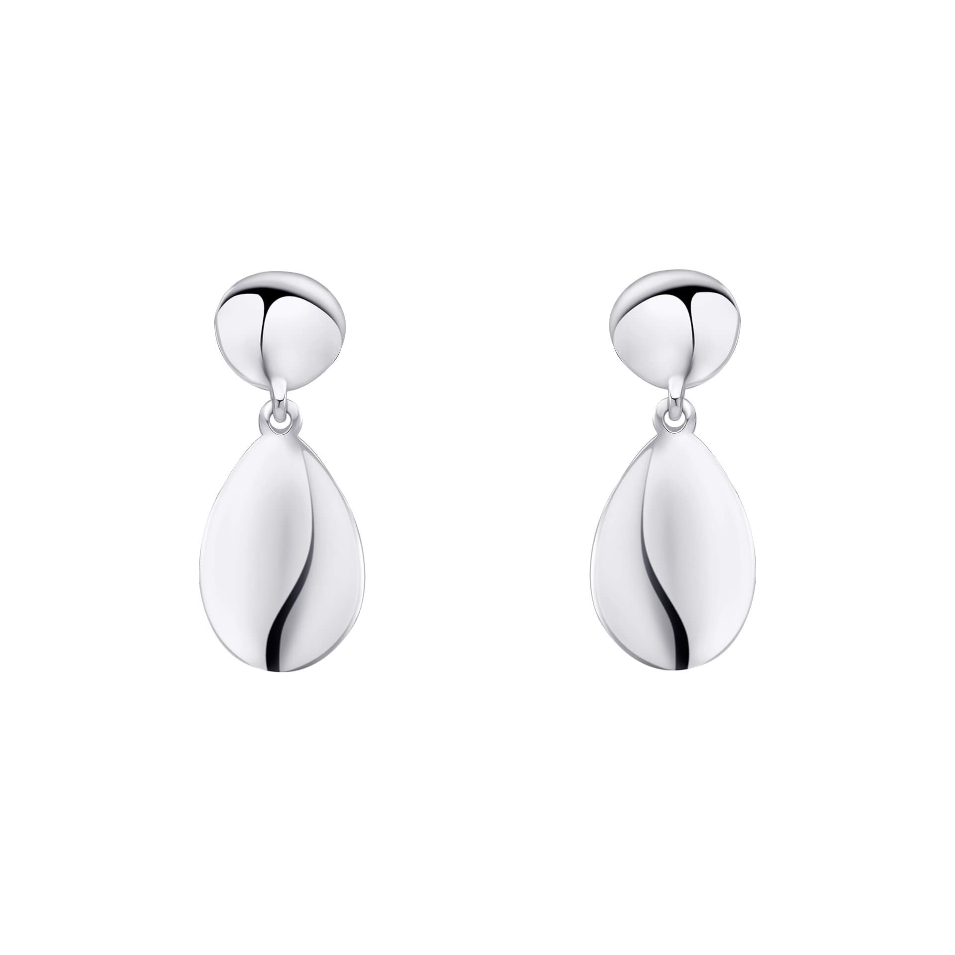 Beginnings Organic Pebble Double Drop Earrings