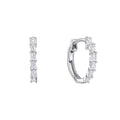 Diamonfire Baguette Zirconia Hoop Earrings
