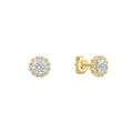 Diamonfire Halo Stud Earrings