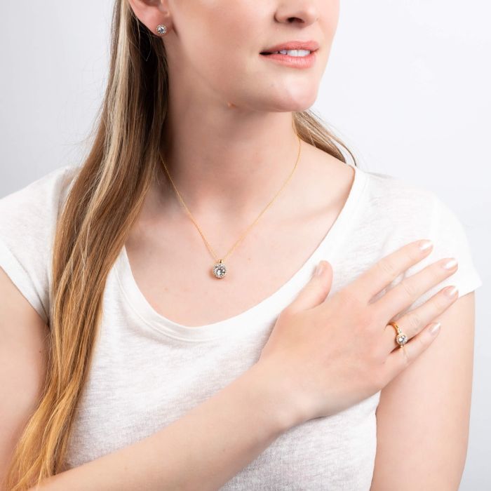 Diamonfire Halo Pendant