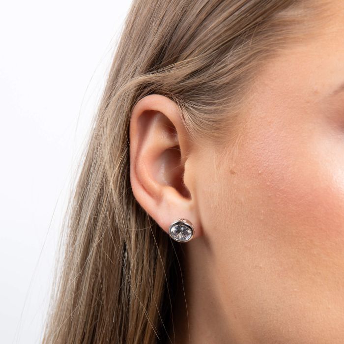 Diamonfire Bezel Set Carat Stud Earrings
