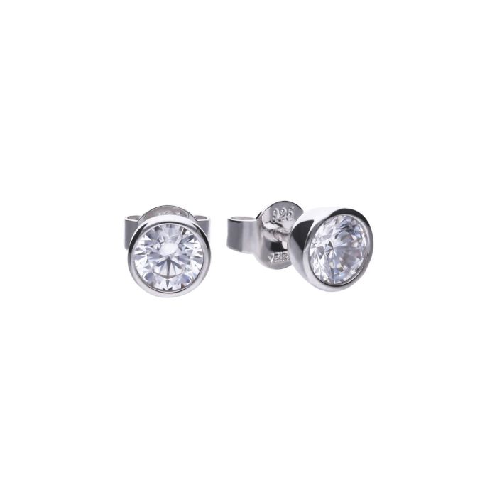 Diamonfire Bezel Set Carat Stud Earrings