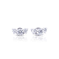 Diamonfire Trio Zirconia Stud Earrings