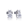Diamonfire Duo Zirconia Stud Earrings