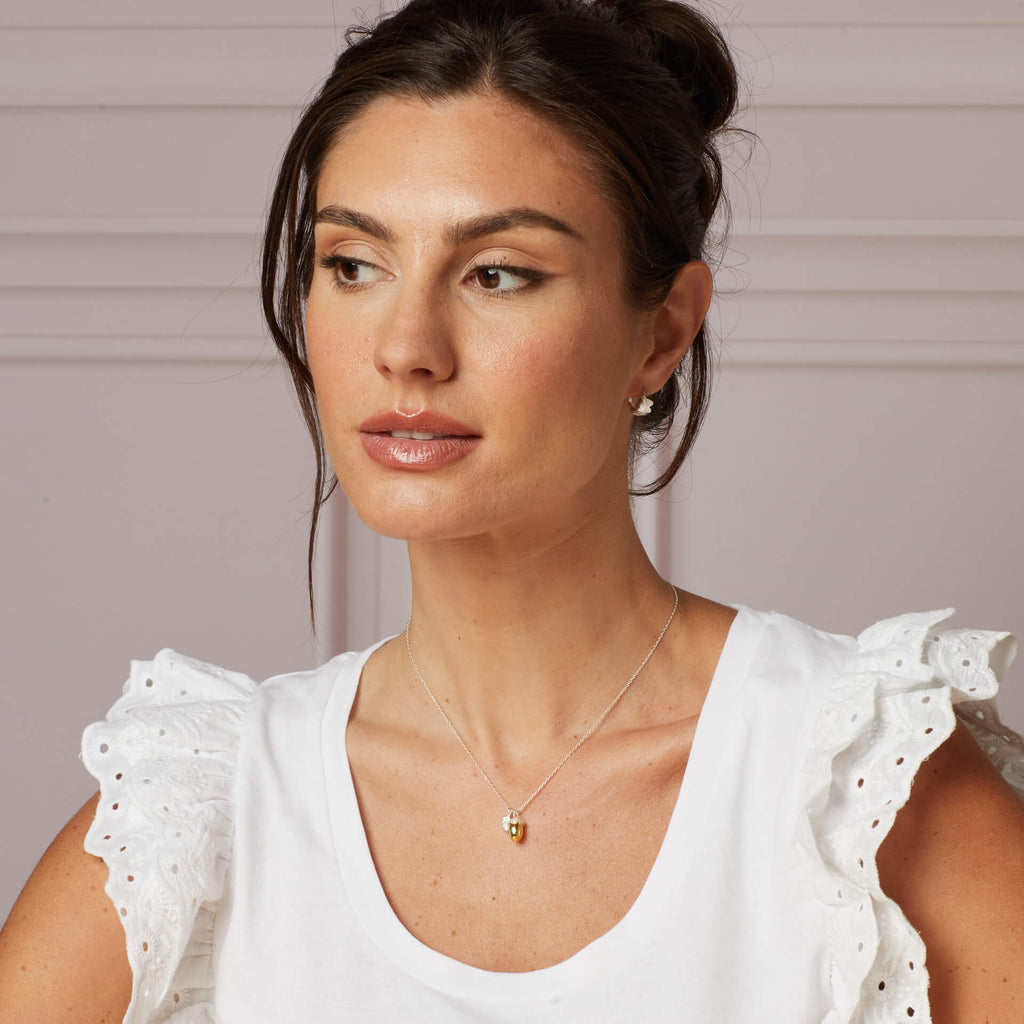 Laura Ashley Silver Broadoak Acorn Necklace