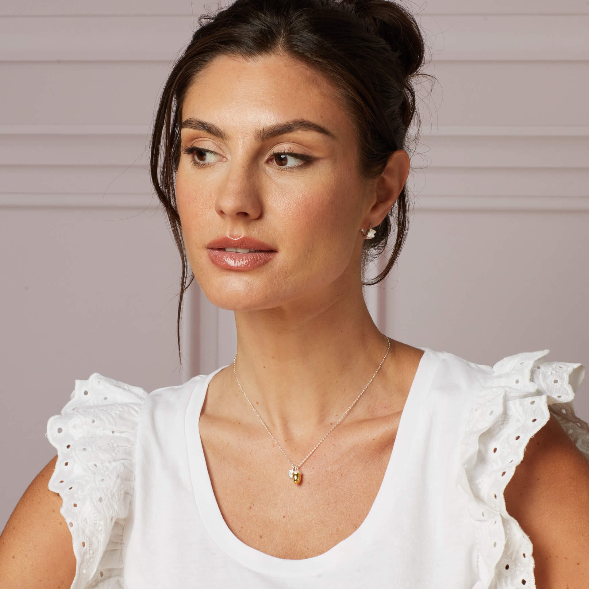Laura Ashley Silver Broadoak Acorn Necklace