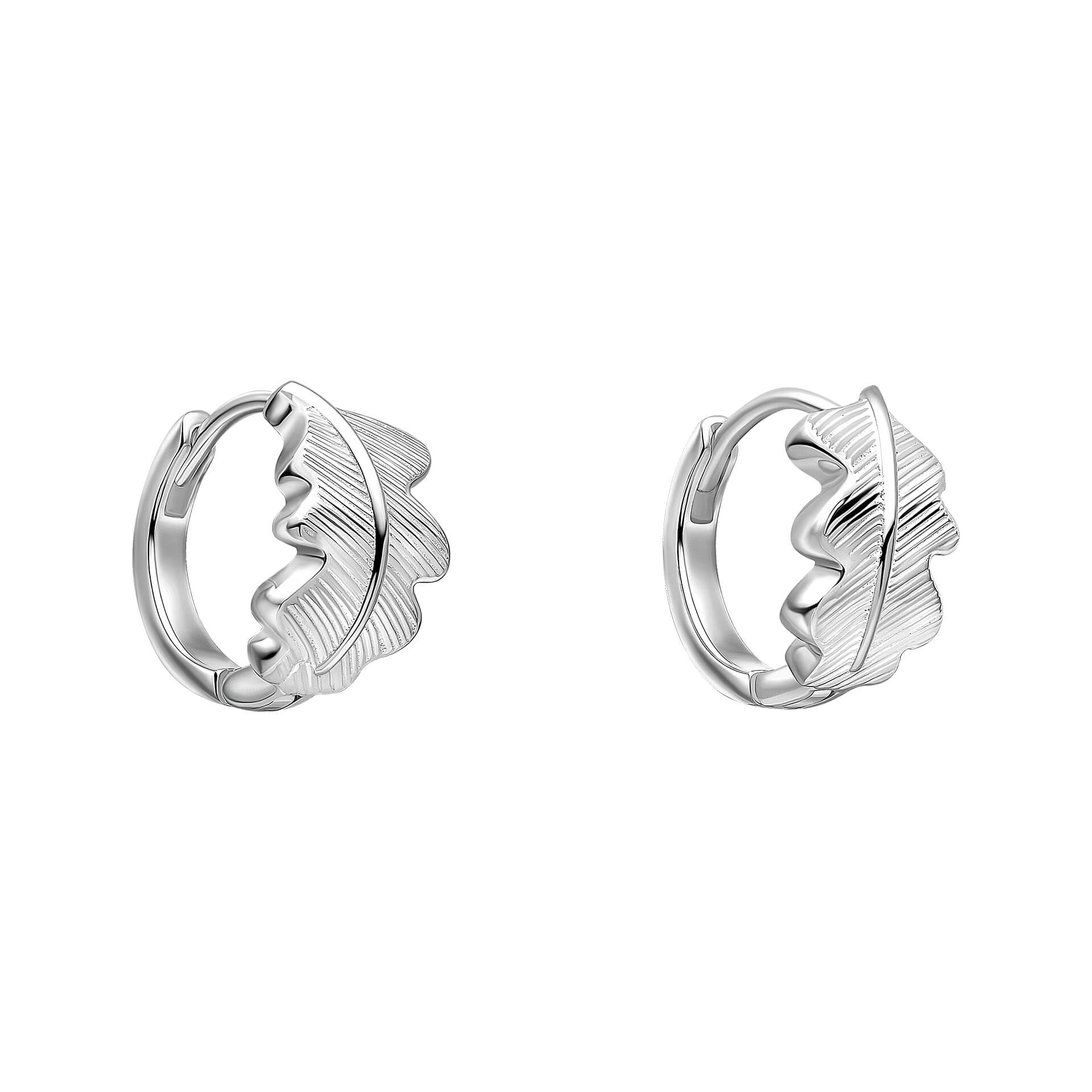 Laura Ashley Silver Broadoak Mini Hoop Earrings