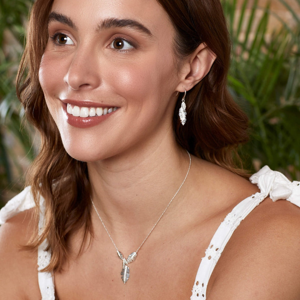 Beginnings Multi Leaf Drop Necklace