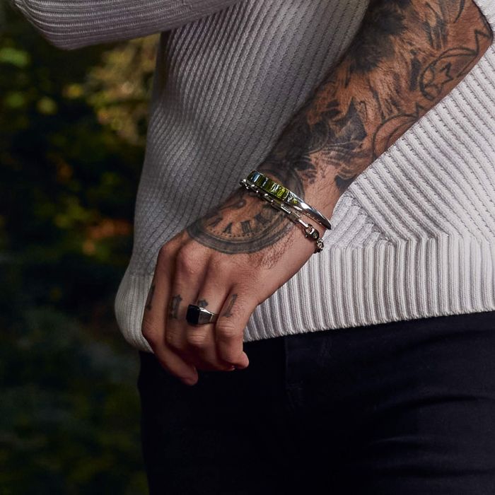 Fred Bennett Signet Ring with Semi Precious Stone