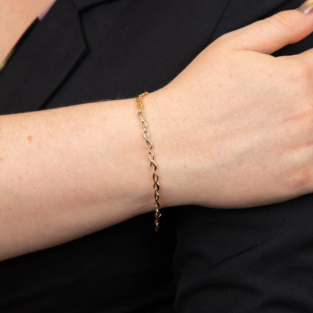 Elements Gold Infinity Tennis Bracelet