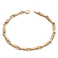 Elements Gold Long Flat Links Bracelet